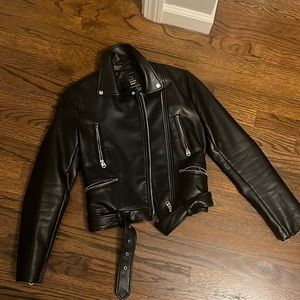 TRF outwear leather jacket- size small!
